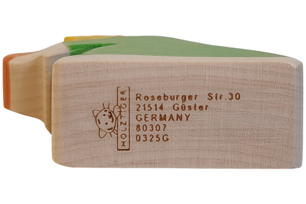 Holztiger Krippenfigur Balthasar 3 grün