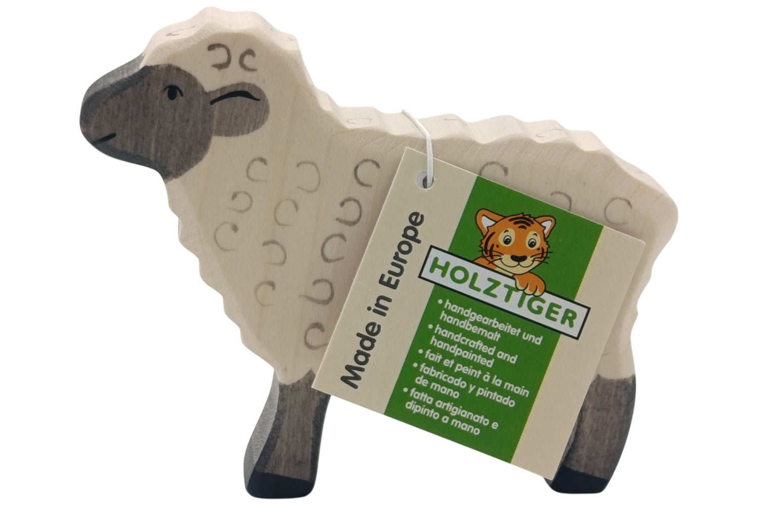 Holztiger Schwarzkopfschaf