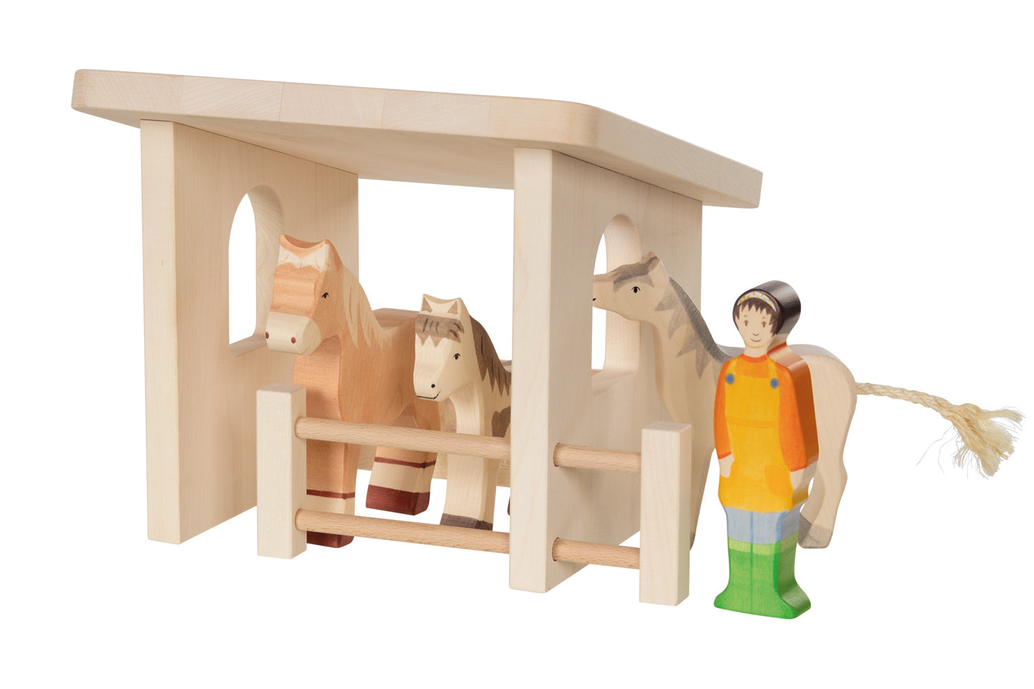 Holztiger Unterstand für Tiere