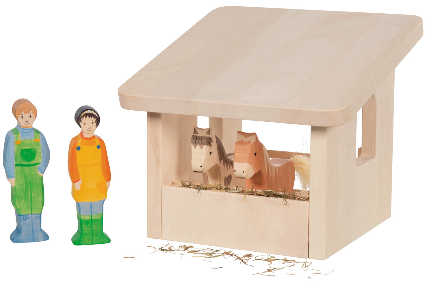 Holztiger Unterstand für Tiere