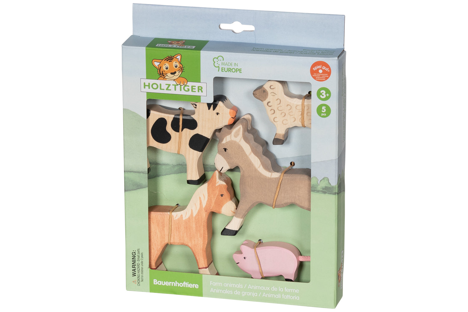 Holztiger Bauernhoftiere Set