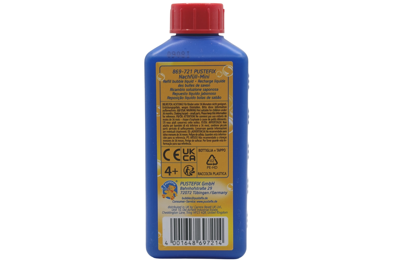 Pustefix Nachfüllflasche Seifenblasen Mini 250 ml