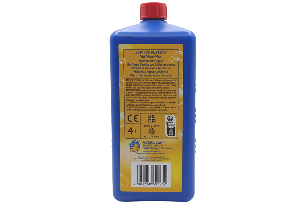 Pustefix Nachfüllflasche Seifenblasen Maxi 1000 ml
