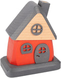 ***Egermann großes Räucherhaus rot/grau 15 cm hoch