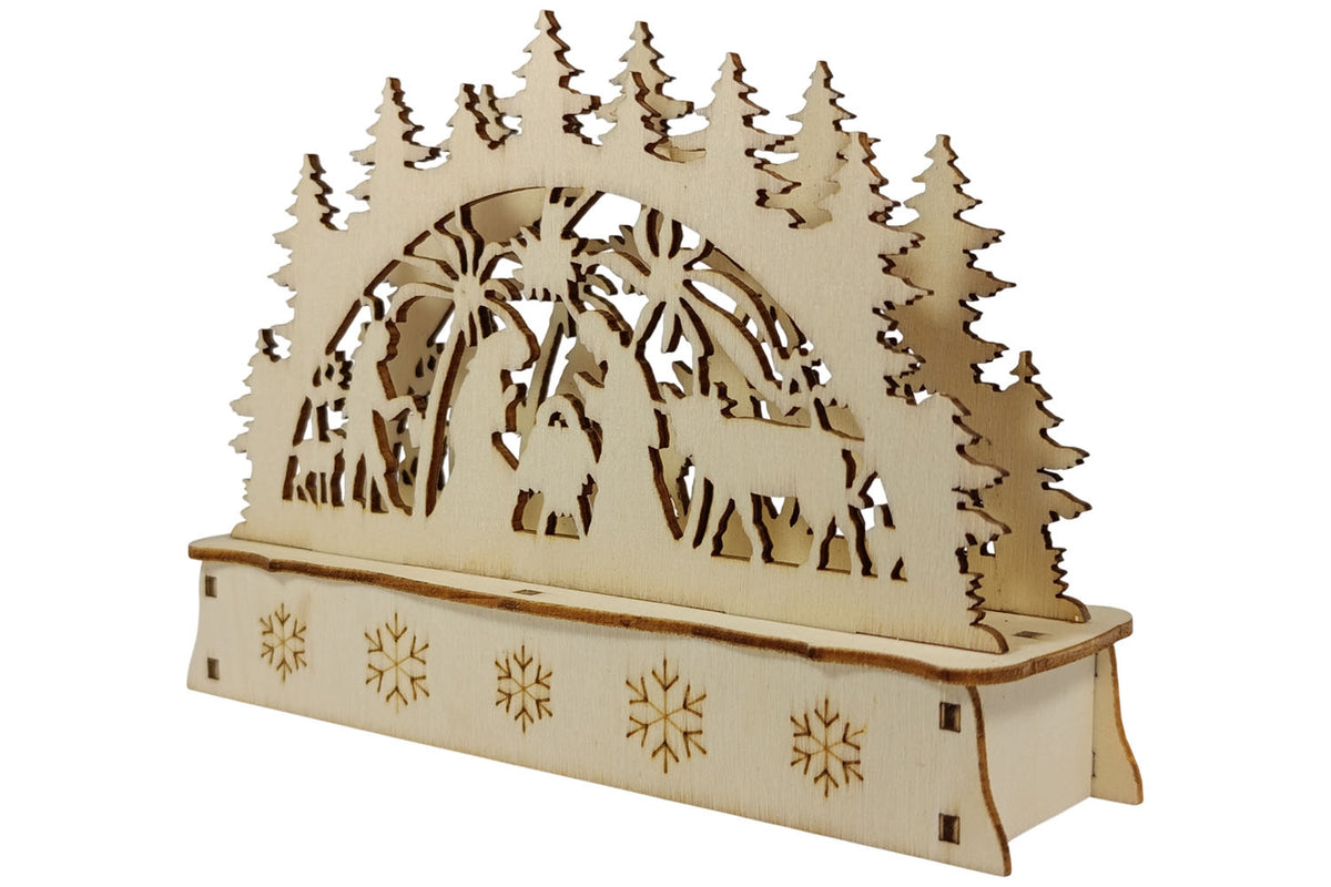 LED Mini Schwibbogen Krippe