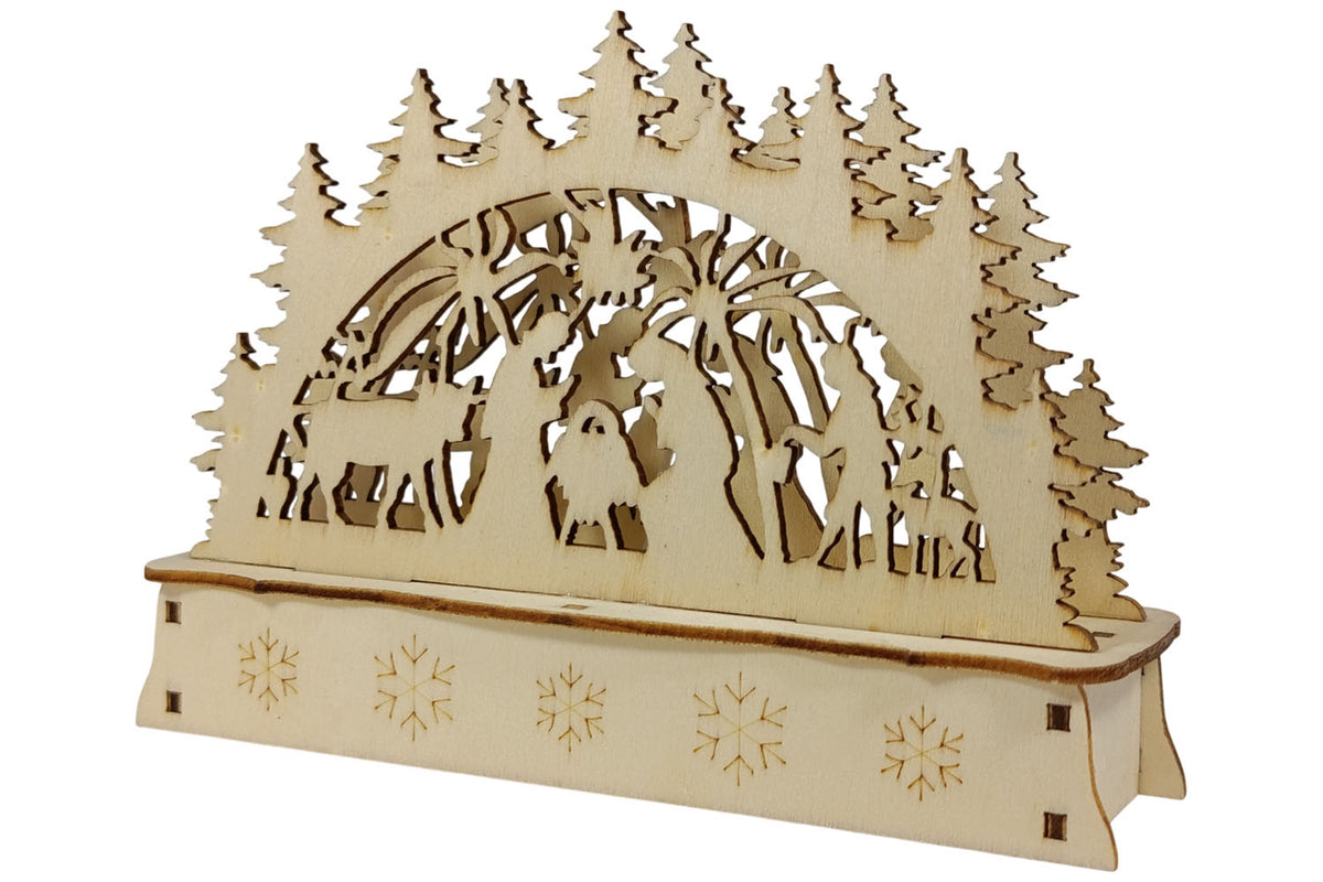LED Mini Schwibbogen Krippe