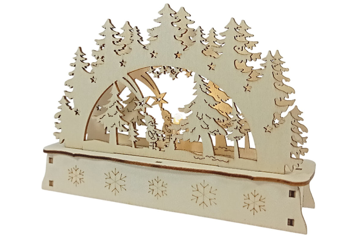 LED Mini Schwibbogen Sternschnuppe