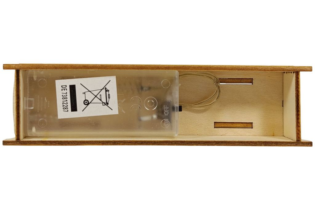 LED Mini Schwibbogen Krippe farbig