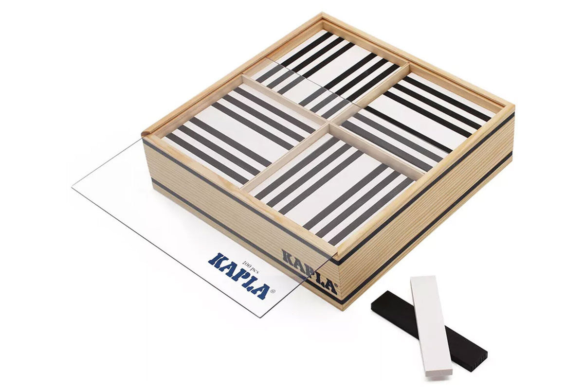 KAPLA 100er Box schwarz weiss
