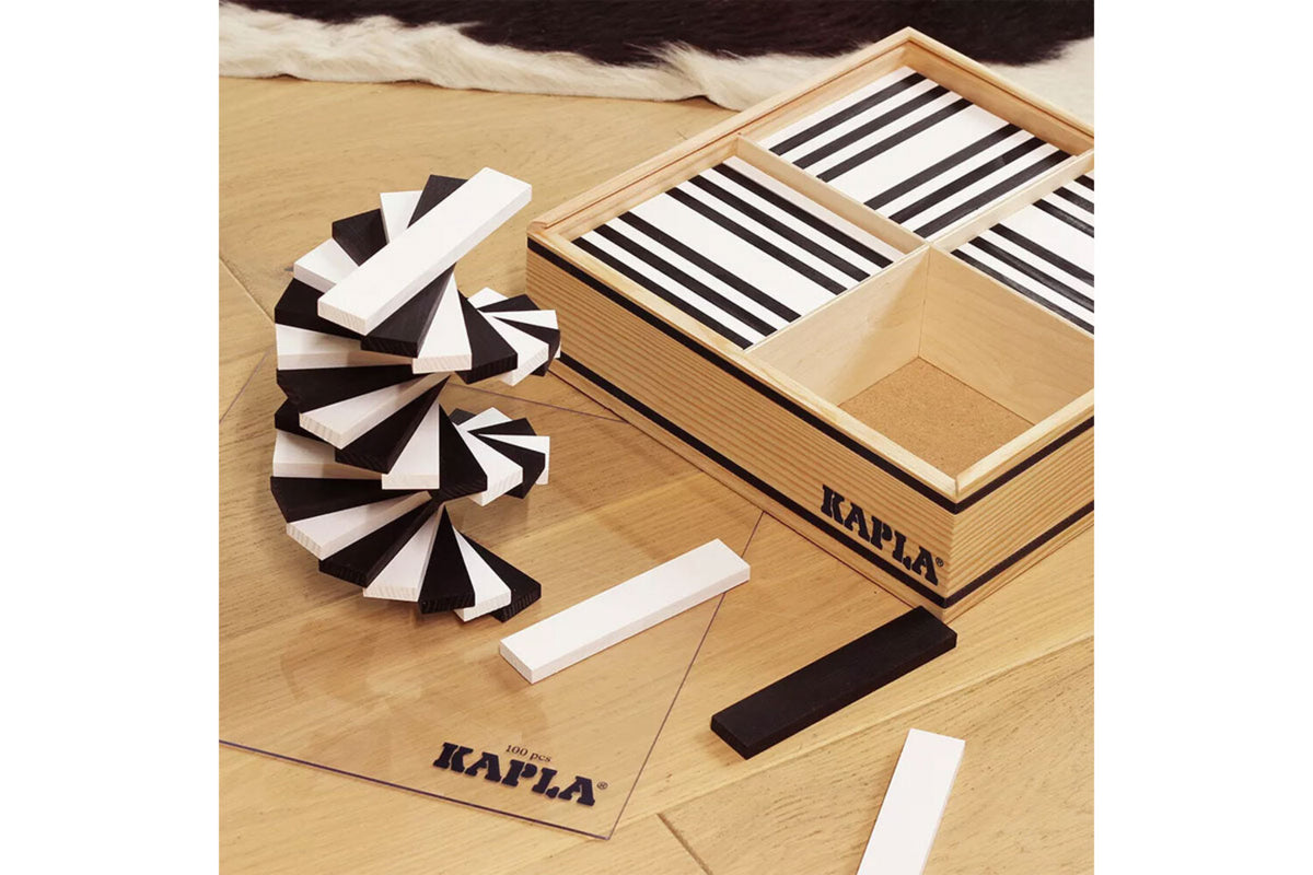 KAPLA 100er Box schwarz weiss