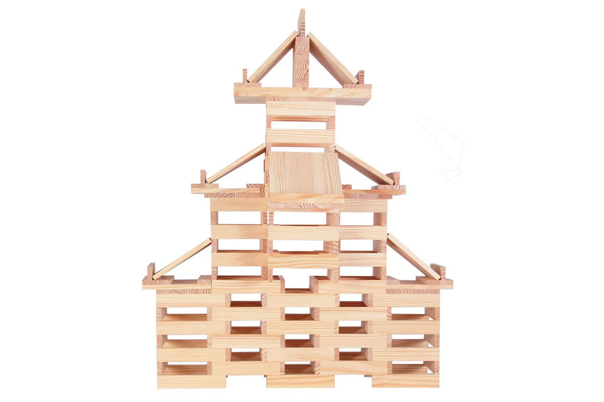 KAPLA 200er Box  natur Pinienholz Baukasten