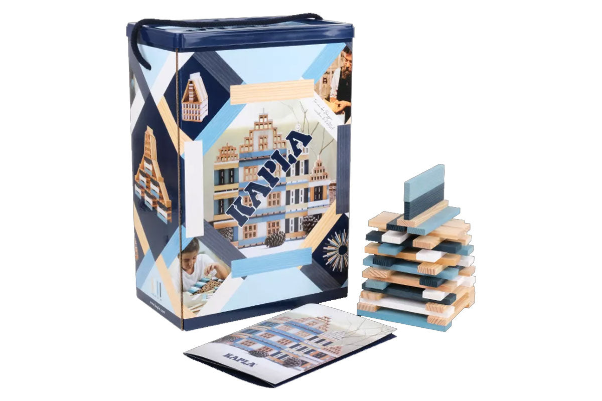 KAPLA 200er Box Winter natur hellblau weiss dunkelblau