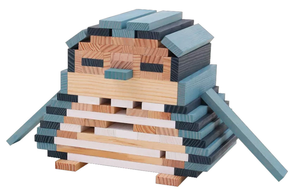 KAPLA 200er Box Winter natur hellblau weiss dunkelblau