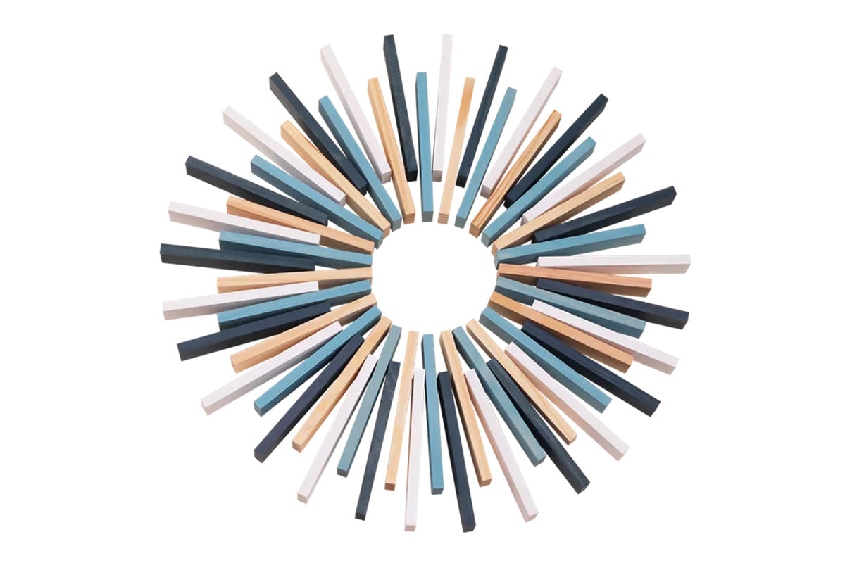 KAPLA 200er Box Winter natur hellblau weiss dunkelblau