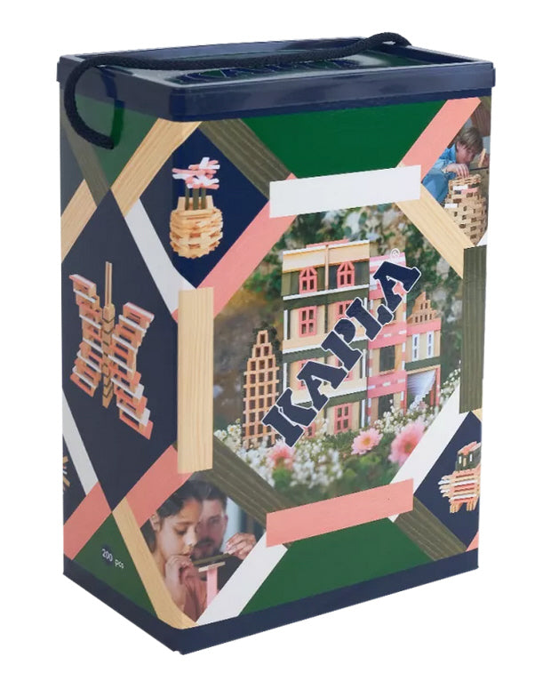 KAPLA 200er Box Frühling natur dunkelgrün weiss rosa