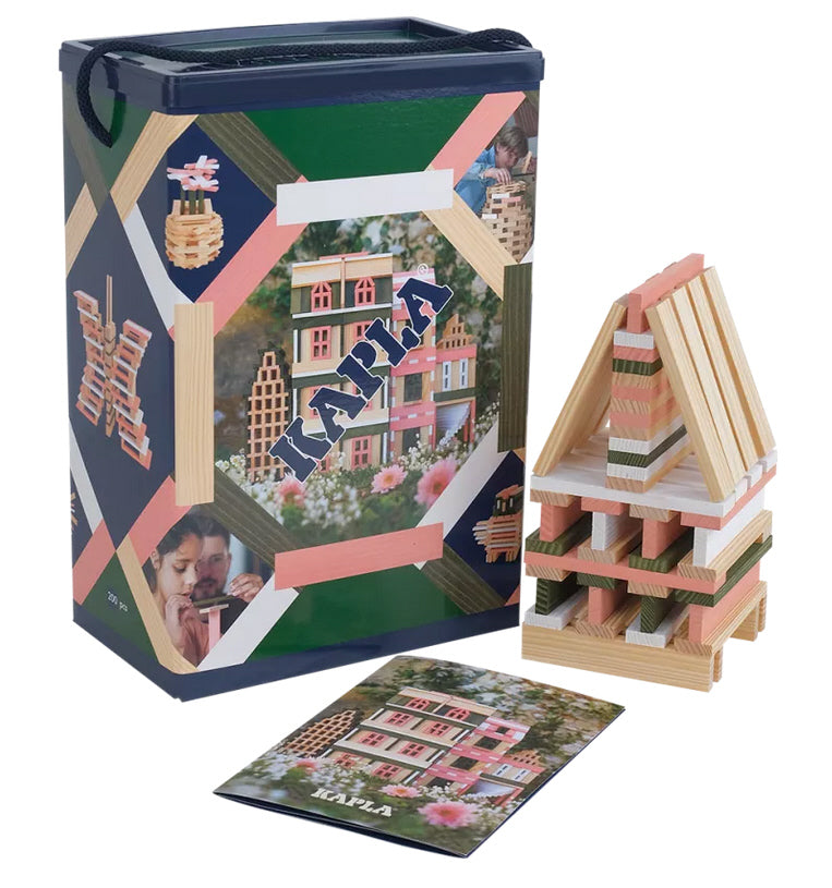 KAPLA 200er Box Frühling natur dunkelgrün weiss rosa