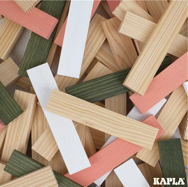 KAPLA 200er Box Frühling natur dunkelgrün weiss rosa