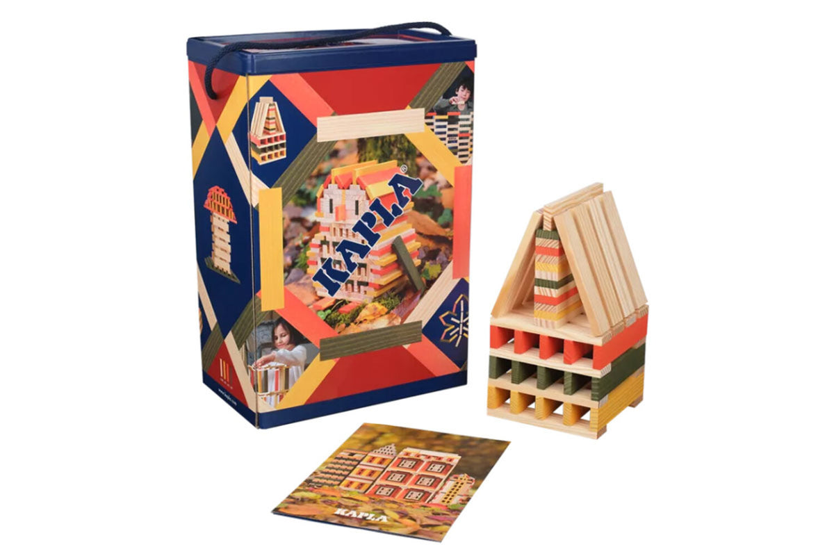 KAPLA 200er Box Herbst natur orange, gelb, dunkelgrün
