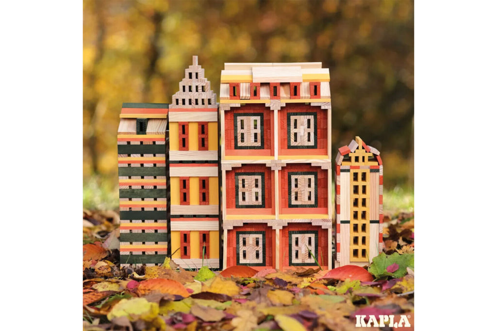 KAPLA 200er Box Herbst natur orange, gelb, dunkelgrün