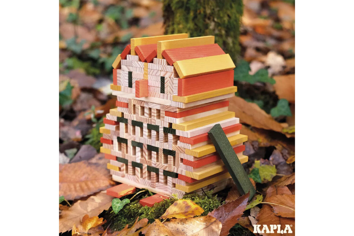 KAPLA 200er Box Herbst natur orange, gelb, dunkelgrün