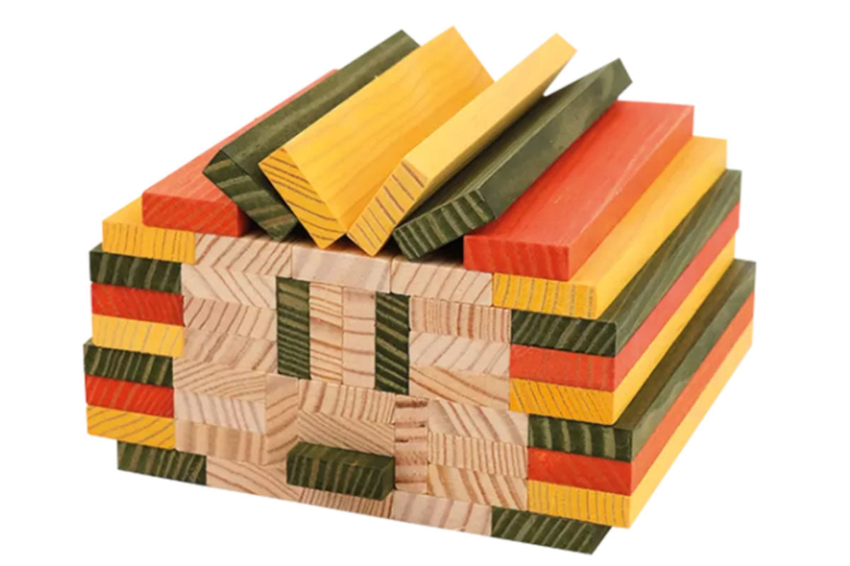 KAPLA 200er Box Herbst natur orange, gelb, dunkelgrün