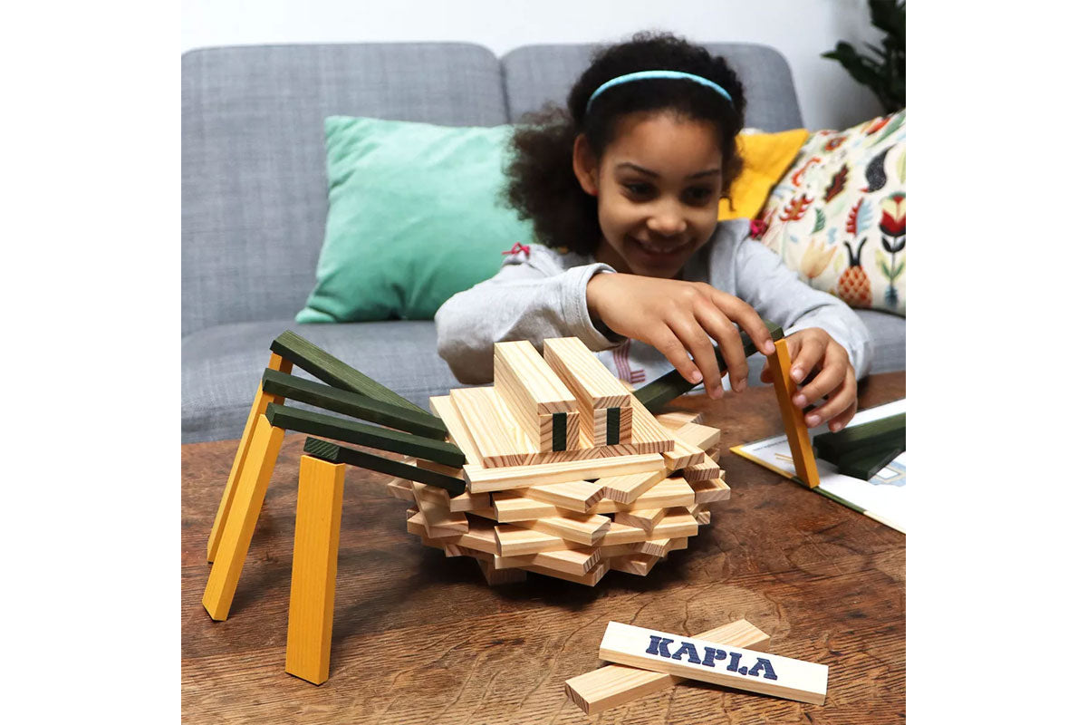 KAPLA Motivbaukasten Spinne 75er Box