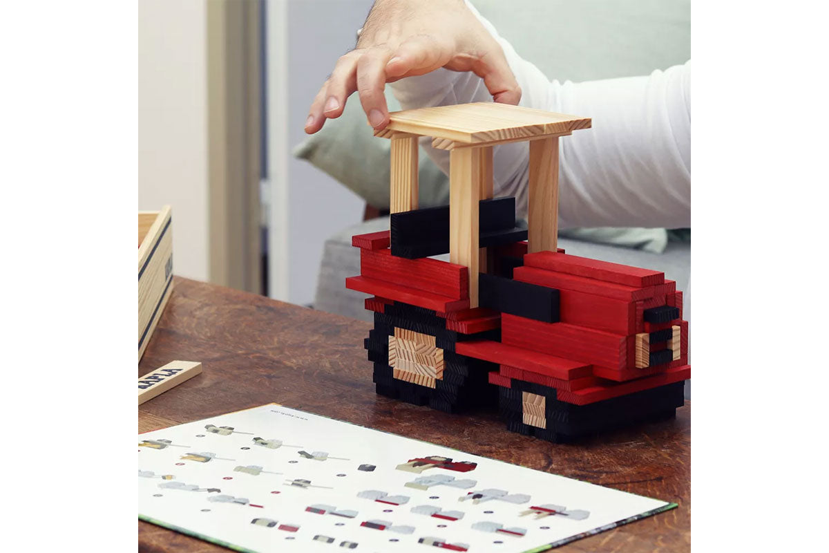 KAPLA Motivbaukasten Traktor 155er Box