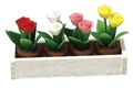 Streets Ahead Miniatur Blumenkasten mit Rosen im Topf