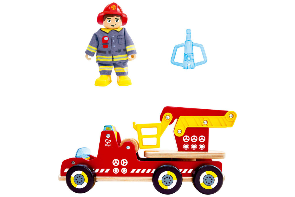 Hape Feuerwehr mit Sirene und Blaulicht