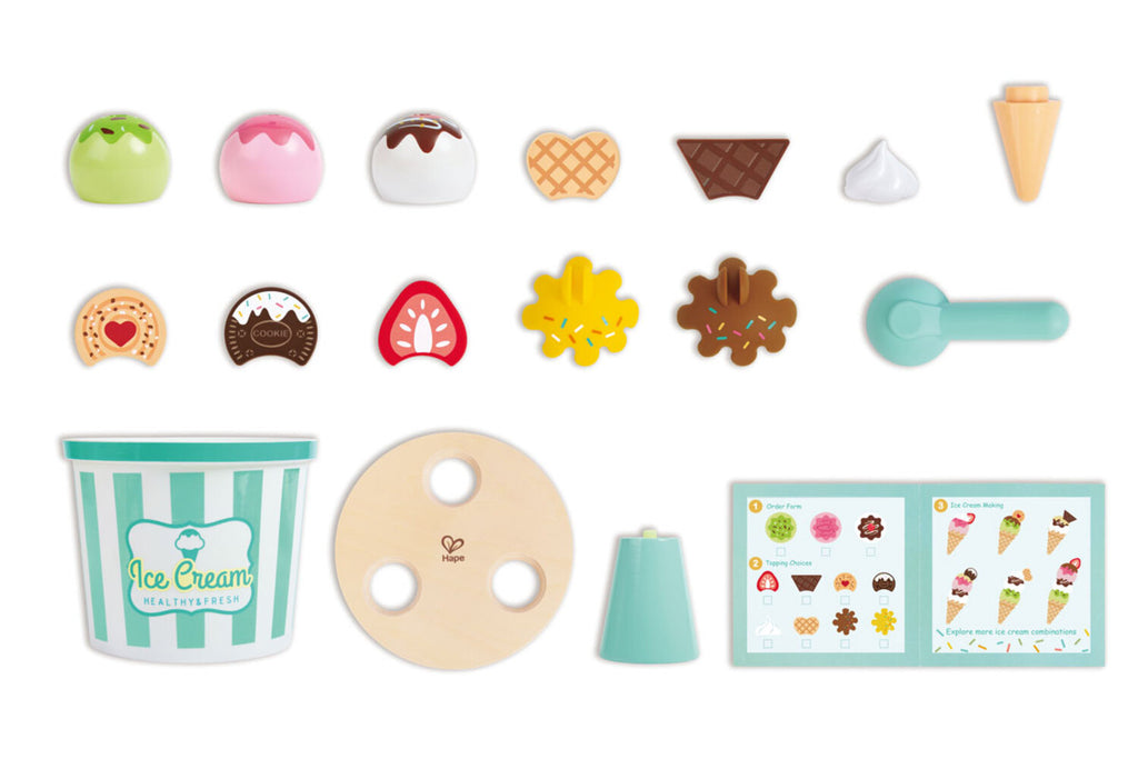 Hape Eiscreme-Set für Kaufladen oder Kinderküche