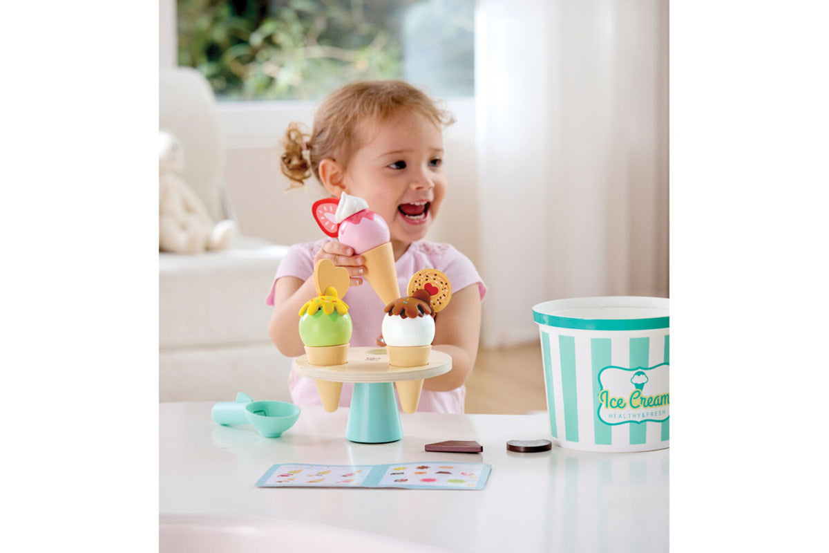 Hape Eiscreme-Set für Kaufladen oder Kinderküche