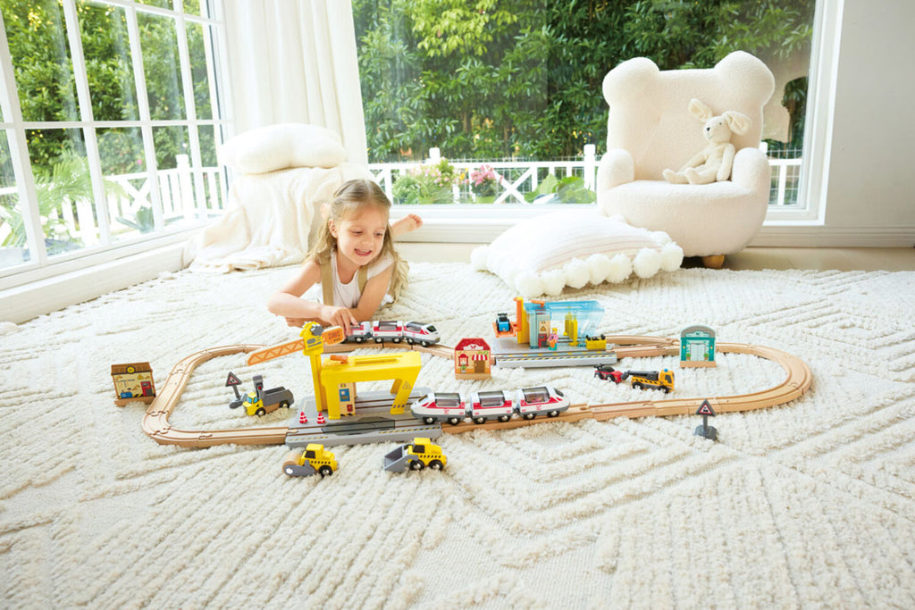 Hape Eisenbahn-Kran