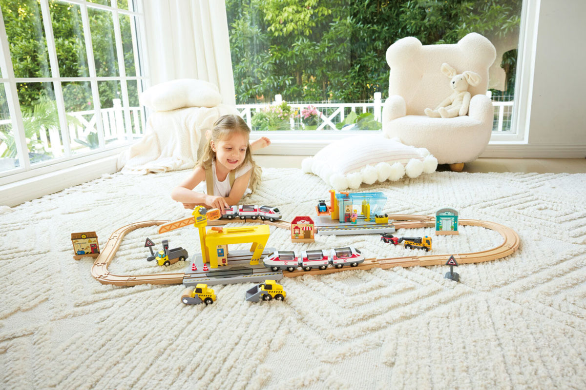 Hape Eisenbahn-Kran