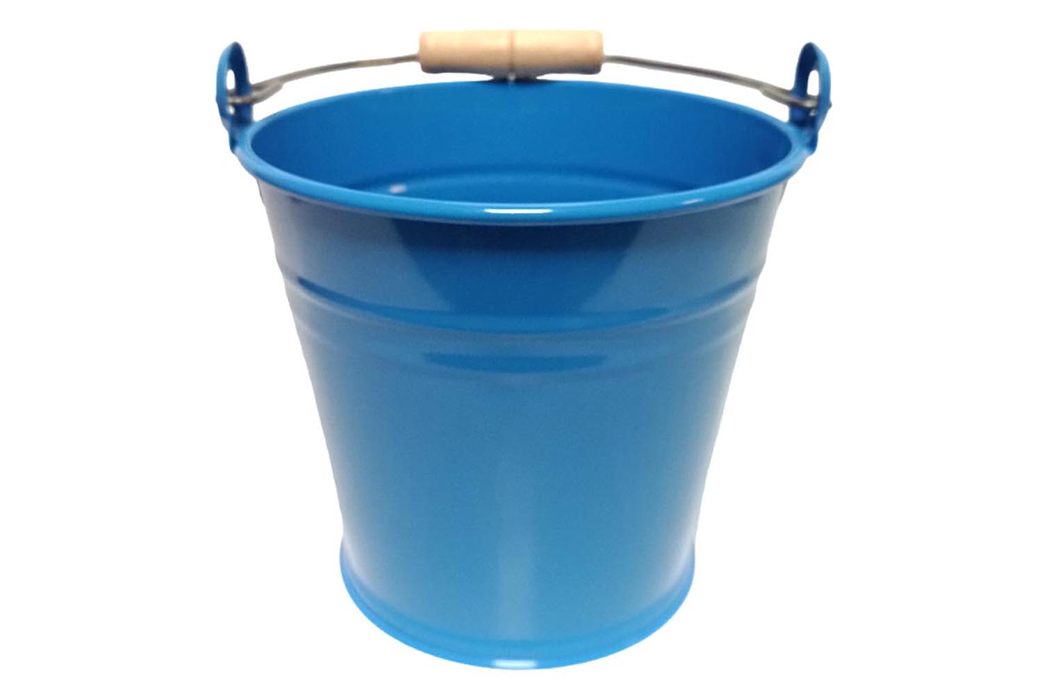 Egermann Kehrschaufel-Set mit Eimer hellblau