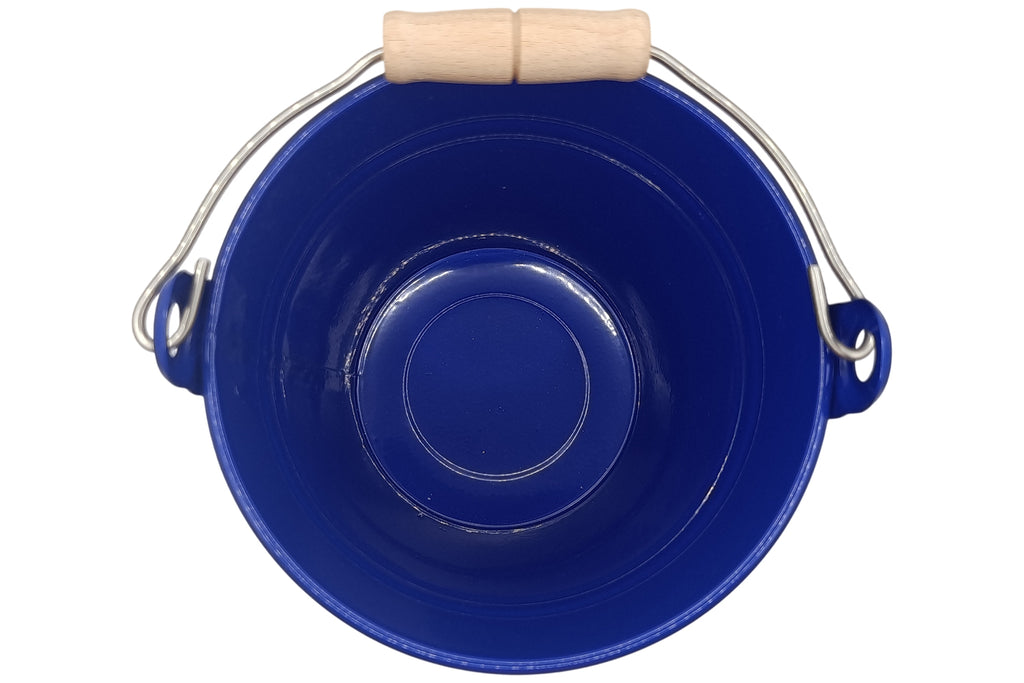 Egermann Kinder Eimer Blech dunkelblau