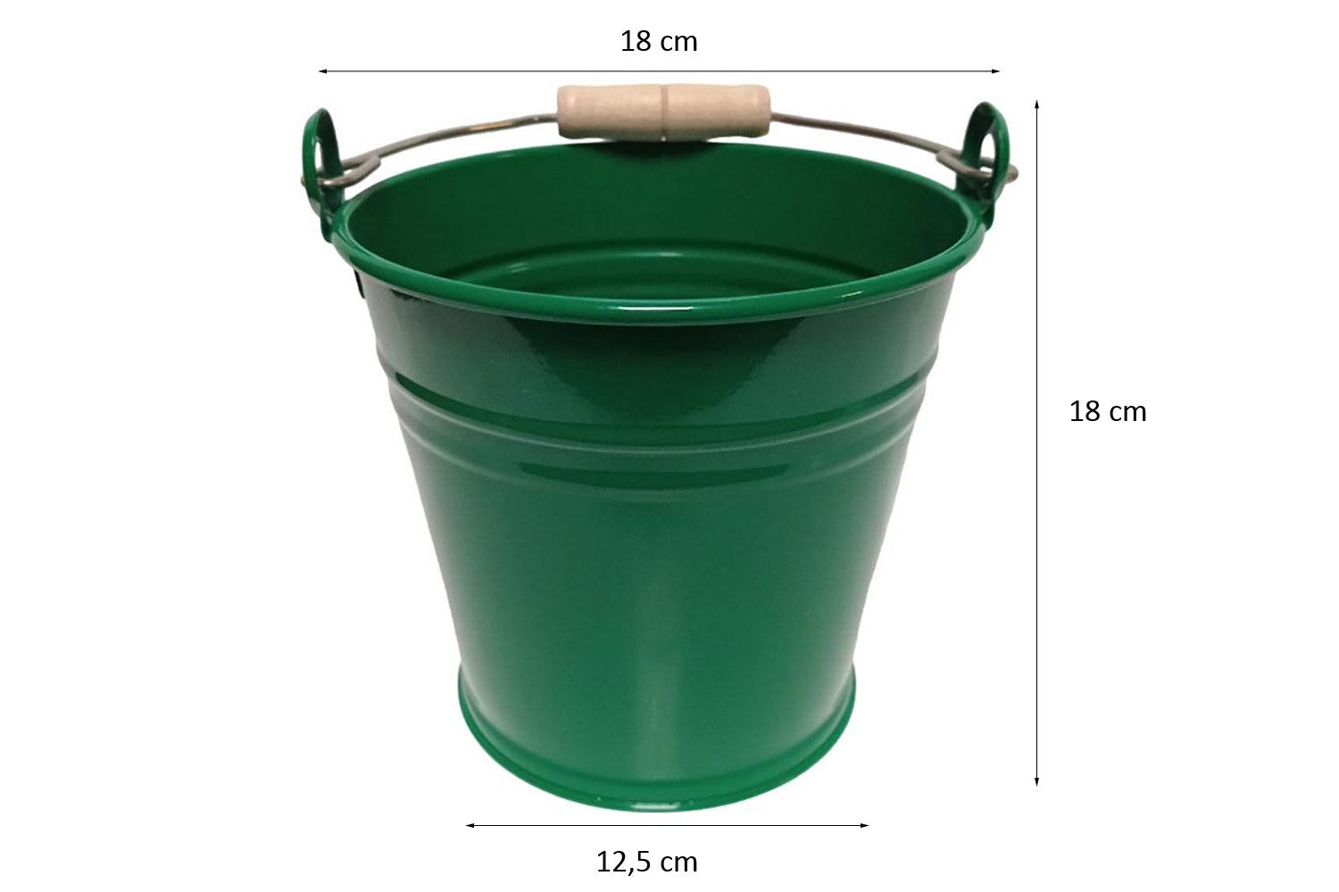 Egermann Kinder Eimer Blech grün