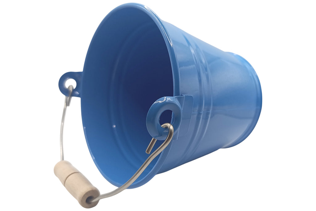 Egermann Kinder Eimer Blech hellblau