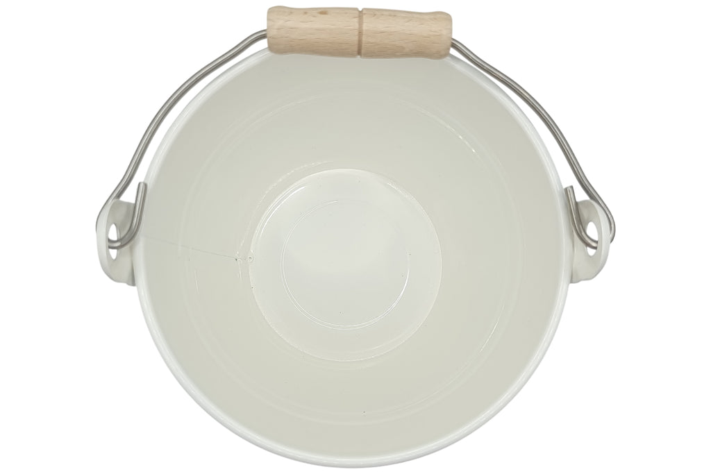 Egermann Kinder Eimer Blech weiss