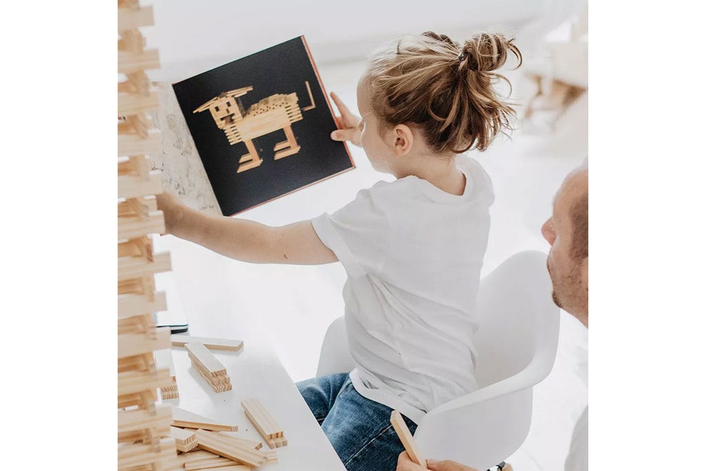 KAPLA Kunstbuch Band 1 rot für Anfänger