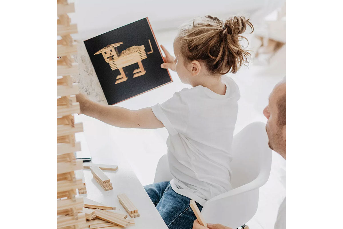 KAPLA Kunstbuch Band 1 rot für Anfänger