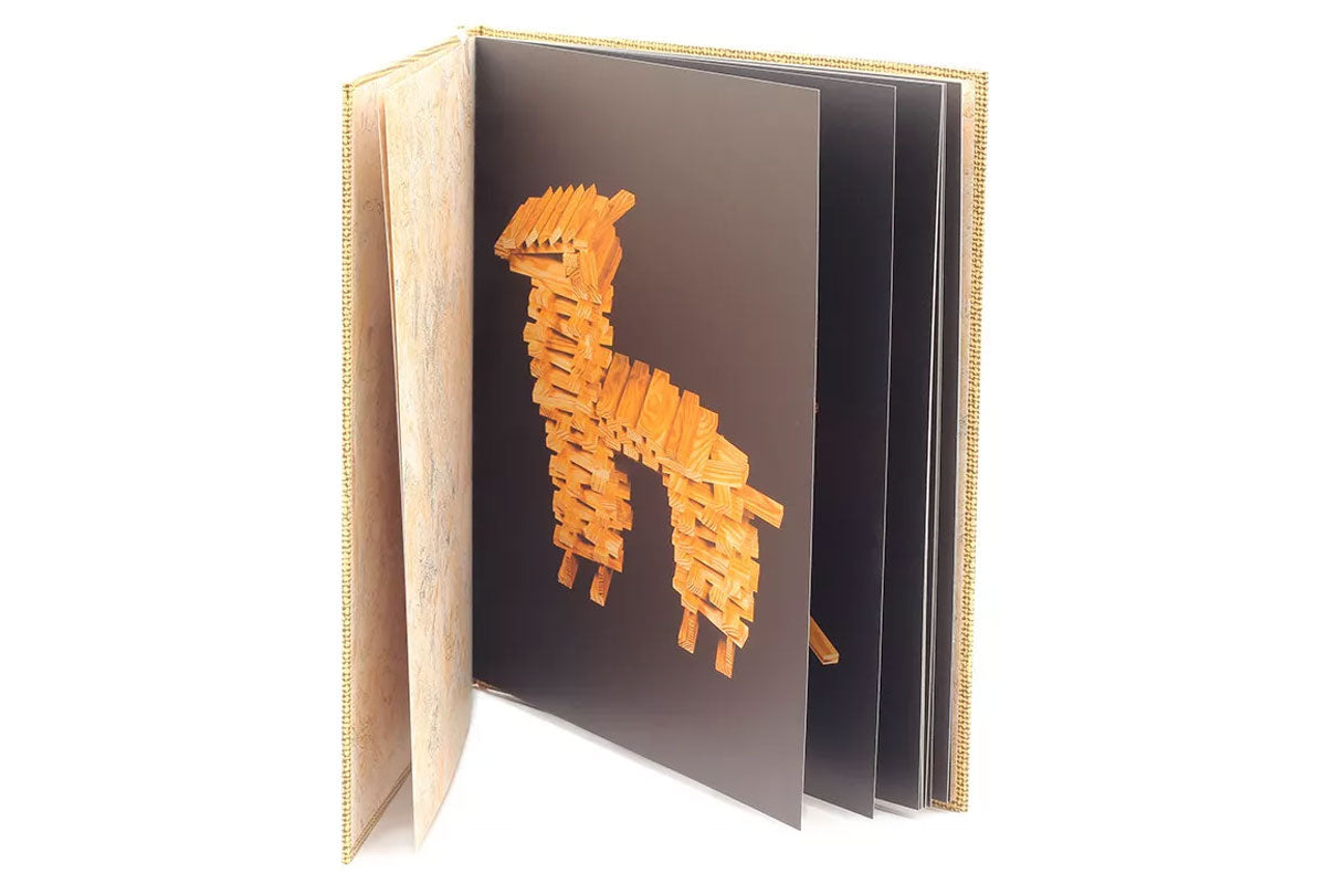 KAPLA Kunstbuch Band 4 beige Tiermotive