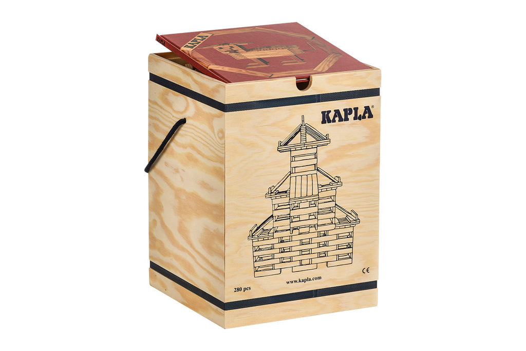 KAPLA 280er Kasten mit Kunstbuch rot