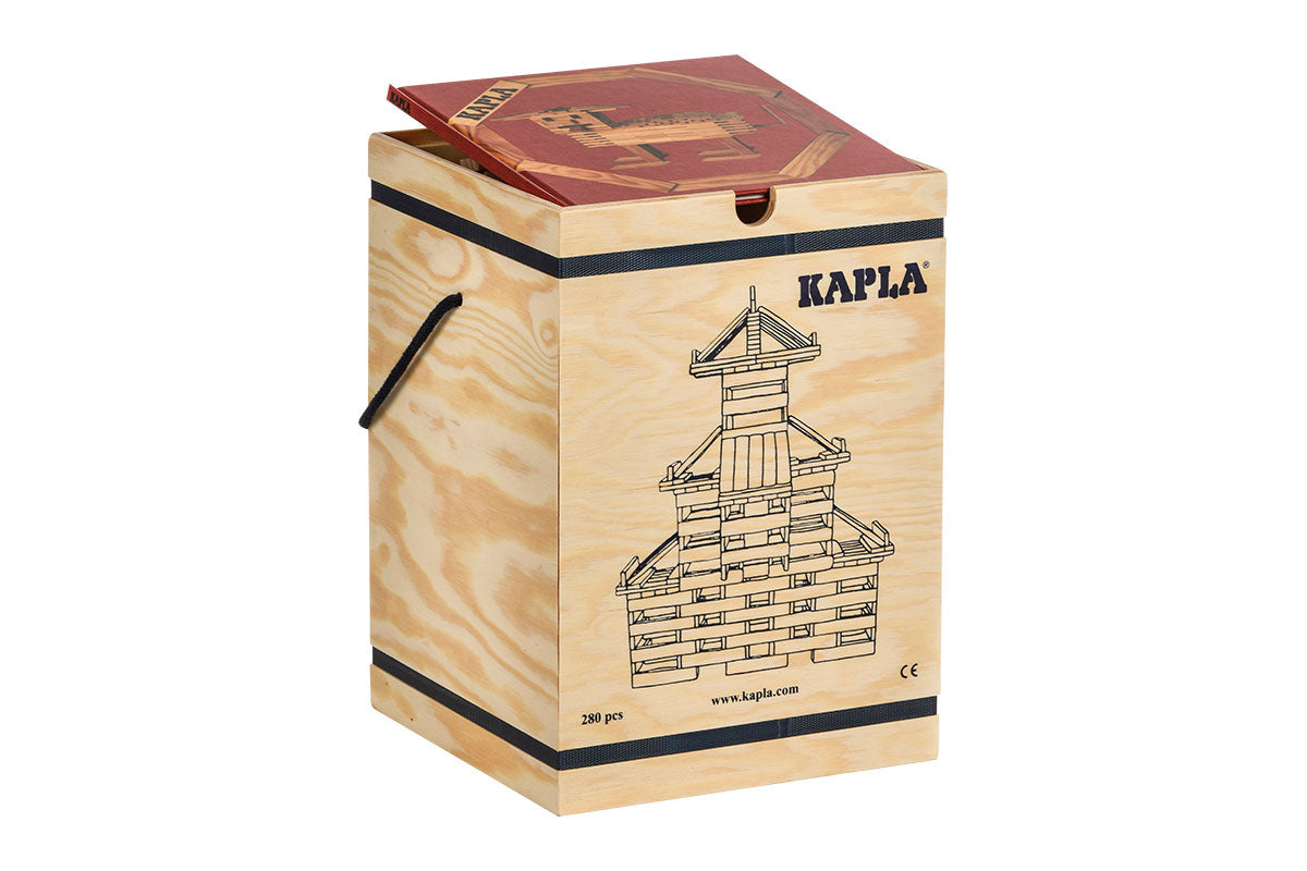 KAPLA 280er Kasten mit Kunstbuch rot