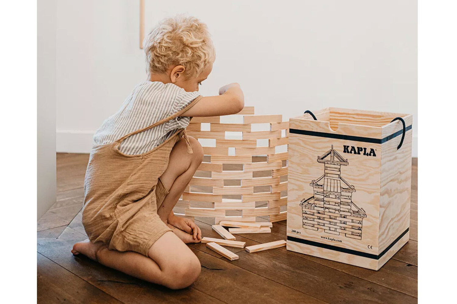 KAPLA 280er Kasten mit Kunstbuch blau