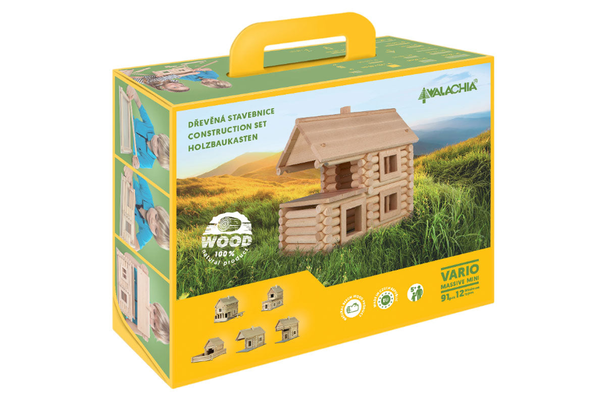 Walachia W31 "Vario Massive" mini 91-teilig Holzbaukasten