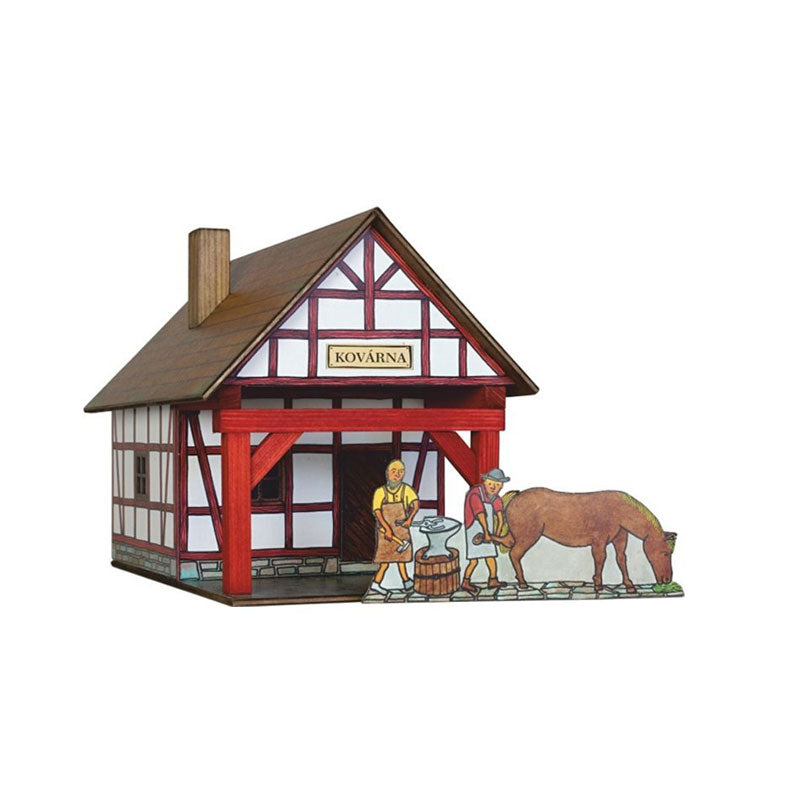 Walachia Fachwerk Schmiede W38 Holzbaukasten